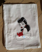 Vintage Rockabilly Embroidery design, Retro Sexy Vixen lady Rockabilly Design, Machine Embroidery Design, Retro Urban Embroidery Design