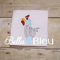 Guinea head Bird Farm Machine Embroidery Design Quick stitch