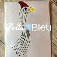 Guinea head Bird Farm Machine Embroidery Design