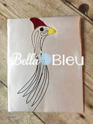 Guinea head Bird Farm Machine Embroidery Design