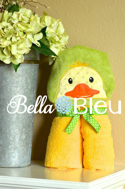 Duck Towel Topper or Bib Peeker Machine Applique Embroidery design