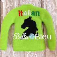 ITH In The Hoop Elf Italian Stallion Sweater Shirt machine embroidery design