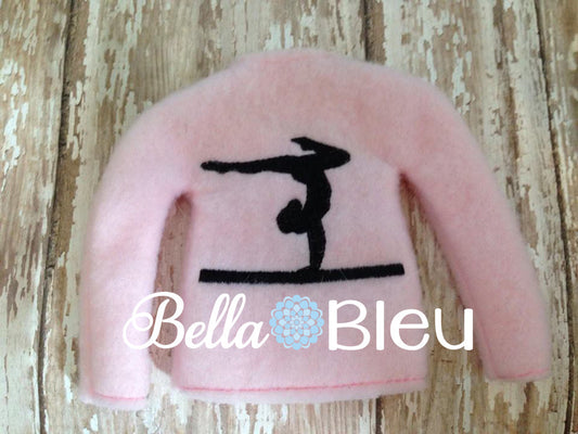 ITH In The Hoop Elf Gymnast Sweater Shirt Embroidery Design