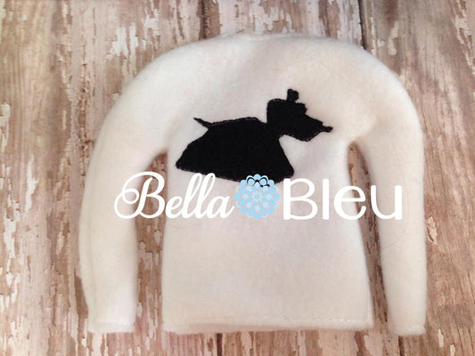 ITH In The Hoop Elf Inspired Doctor Who Robot dog Sweater Shirt machine embroidery design