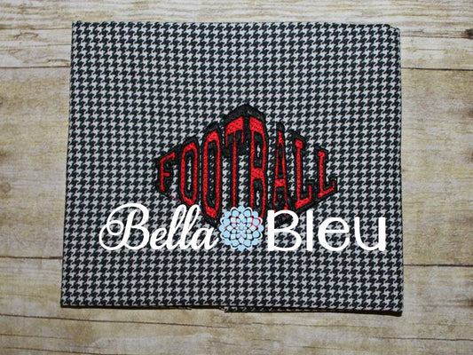 Football words saying machine embroidery design