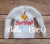 ITH In The Hoop Elf I love Heart Softball Sweater Shirt Embroidery Design