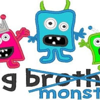 Big Brother Monster Applique