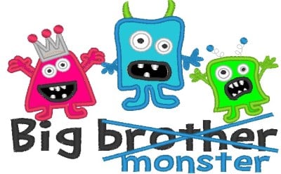Big Brother Monster Applique