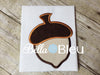 Harvest Fall Applique Acorn Machine Embroidery Design perfect for monograms