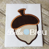 Harvest Fall Applique Acorn Machine Embroidery Design perfect for monograms