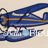 Sea Airplane Plane Machine Applique Embroidery Design