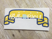 Ribbon Banner Add on Machine Applique Embroidery Design