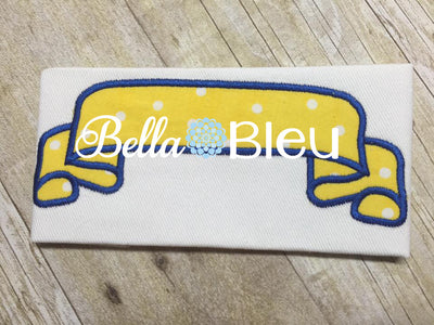 Ribbon Banner Add on Machine Applique Embroidery Design