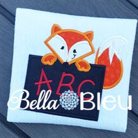 School Fox holding a Chalkboard