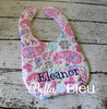 ITH In The hoop Baby Bib with Butterfly Quilting Stipple Pattern Machine Embroidery Design 5 sizes