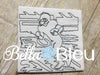Football quick stitch Running back machine embroidery coloring quilting design