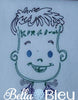 Colorwork Redwork Adorable Halloween Frank Frankenstein Machine Embroidery Design