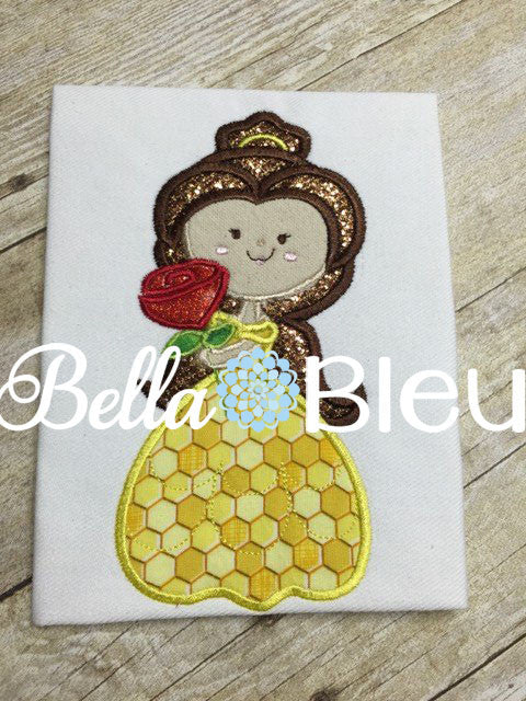 Inspired Beauty Belle Princess Machine Applique Embroidery Design