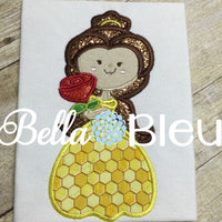 Inspired Beauty Belle Princess Machine Applique Embroidery Design