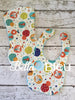 ITH In The hoop Baby Bib with Teddy Bear Quilting Stipple Pattern Machine Embroidery Design 5 sizes