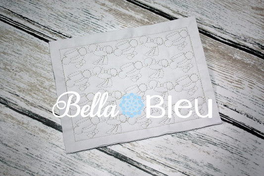 Stipple Mr & Mrs. Wedding  Mouse Head Quilting Stitch Machine Embroidery Design Stippling