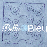 Stipple Swirl Quilt Quilting Stitch Machine Embroidery Design