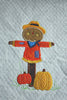 Fall Pumpkin Scarecrow Applique machine embroidery design 5x7