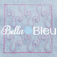 Stipple Flame Quilt Quilting Stitch Machine Embroidery Design