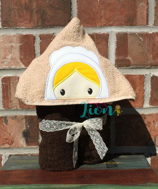 Pilgrim Girl Thanksgiving peeker