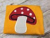 Gnome Mushroom Food machine embroidery applique design