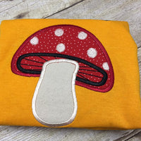 Gnome Mushroom Food machine embroidery applique design