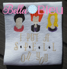 Inspired Sanderson Sisters trio sketchy machine embroidery design