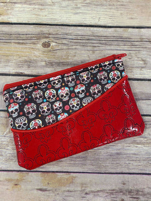 Skulls and FDL  Zipper Wallet