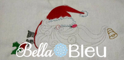 Quick Stitch Vintage Santa With whimsical beard machine embroidery design