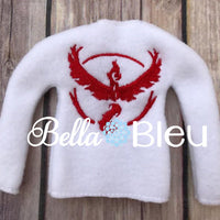 ITH In The Hoop Elf "Inspired Valor" Pokemon Sweater shirt embroidery design