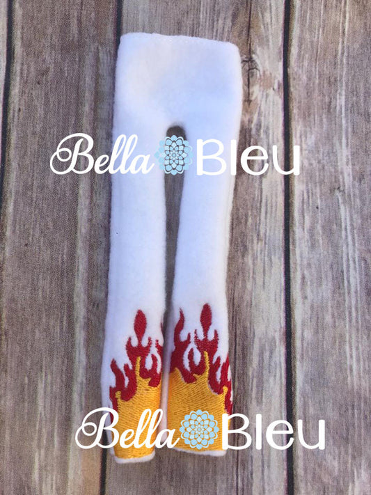 ITH Inspired Elf Elvis Flame Pants Machine in the hoop embroidery design