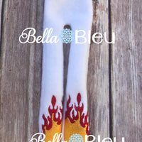 ITH Inspired Elf Elvis Flame Pants Machine in the hoop embroidery design