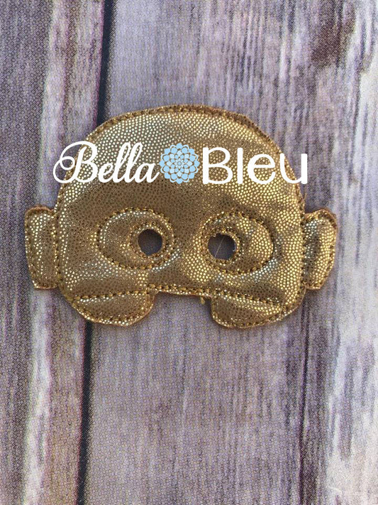 ITH In the Hoop Elf C3PO inspired Mask