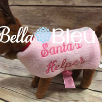 ITH In The Hoop Elf Reindeer Rudolph Deer Rudolph "Santas Helper"Coat Jacket Sweater Embroidery design