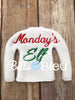 Monday's Elf Elf Sweater Shirt in the hoop machine embroidery design