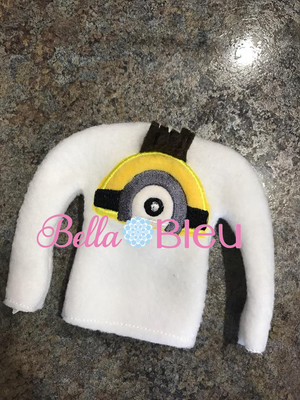 ITH In the Hoop Inspired Minion Elf Sweater