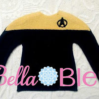 Elf Trek Trekkie Sweater Shirt Machine In the hoop embroidery design
