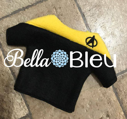 ITH Big Plush Elf Inspired Star Trek Sweater Shirt Machine Embroidery Design