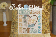 Wedding  Subway Art Saying Machine Embroidery Design