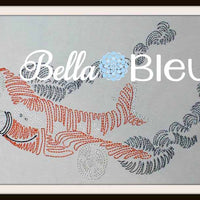 Airplane 2 Quick Stitch Redwork Colorwork Machine Embroidery Design