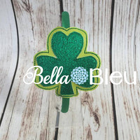 ITH in the hoop St Patrick's Day Shamrock Headband Slider machine embroidery