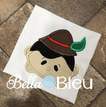 Inspired Pinocchio Pino Machine Applique Embroidery Design