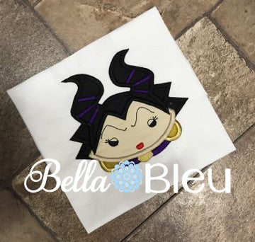 Inspired Maleficent Millie Evil Queen Machine Applique Embroidery Design