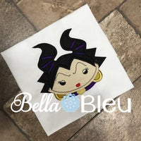 Inspired Maleficent Millie Evil Queen Machine Applique Embroidery Design