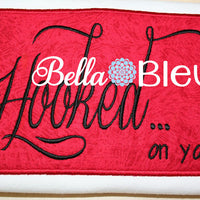 Hooked on You Wedding Anniversary Machine Embroidery Design